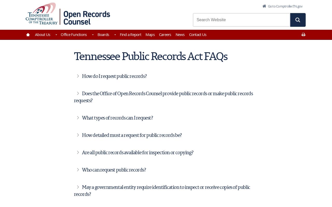 Tennessee guidance for Polk County arrest record requests
